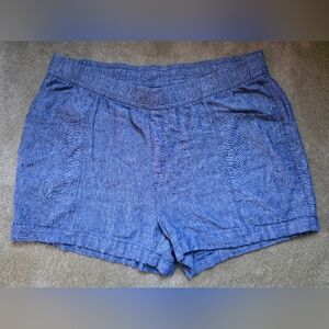 Old Navy Blue Textured High-Waist Shorts Size XL